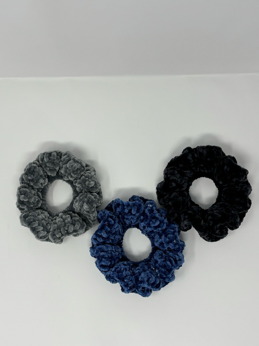 Night Sky Crochet Scrunchies (Set of 3)